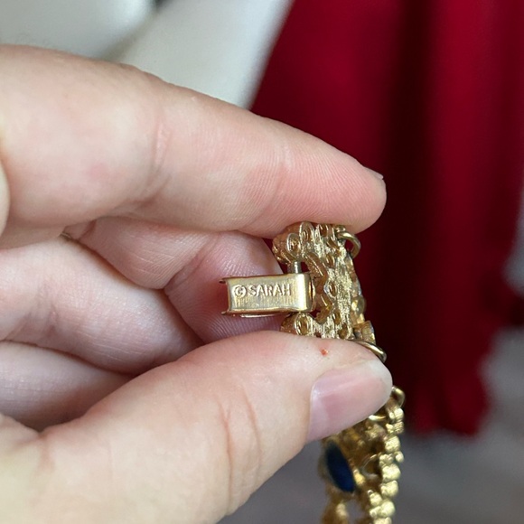 SARAH COVENTRY Elegant Gold and Blue Women's Bracelet 7 inches 🥰 - Picture 5 of 6